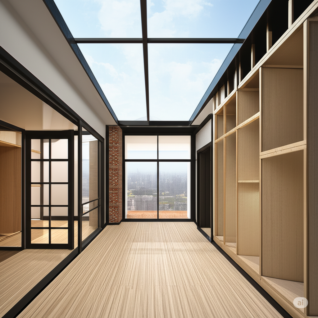 Uma imagem profissional que ilustra "Oportunidades em Leilões Imobiliários", com uma casa, gráficos de crescimento, um martelo de leilão e uma chave dourada, simbolizando as ferramentas e estratégias para maximizar o lucro com imóveis de leilão.