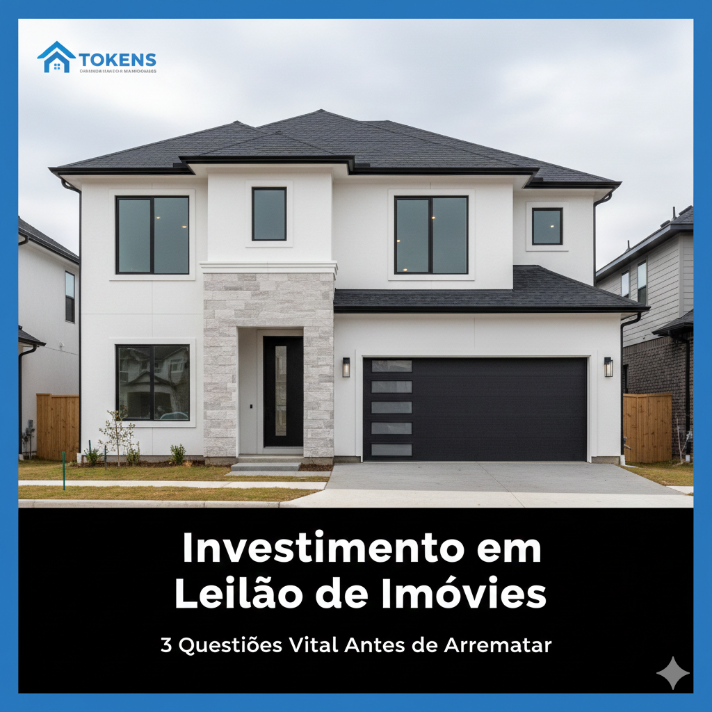 Representação visual estratégica de investimento em leilão de imóveis, exibindo uma casa estilizada sobre gráficos de crescimento financeiro, um martelo de leilão e uma chave dourada, simbolizando rentabilidade e sucesso na arrematação.Representação visual estratégica de investimento em leilão de imóveis, exibindo uma casa estilizada sobre gráficos de crescimento financeiro, um martelo de leilão e uma chave dourada, simbolizando rentabilidade e sucesso na arrematação.